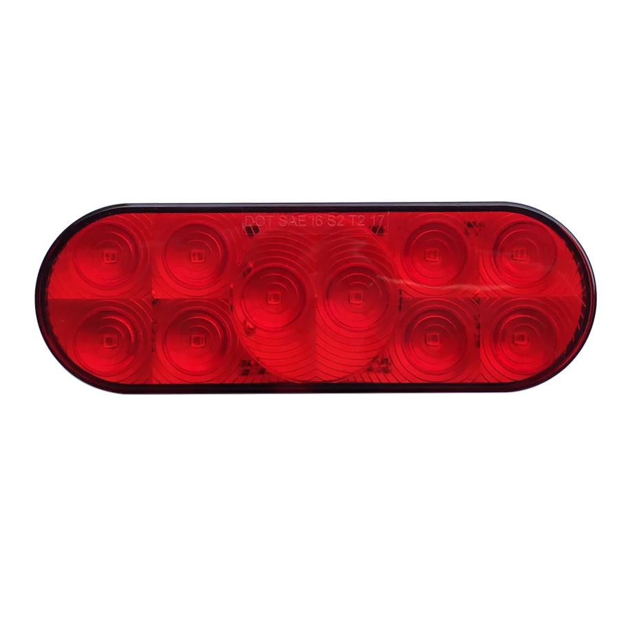 IP67 waterproof oval 6 inch led warning light 12V led tail light for universal truck accessory