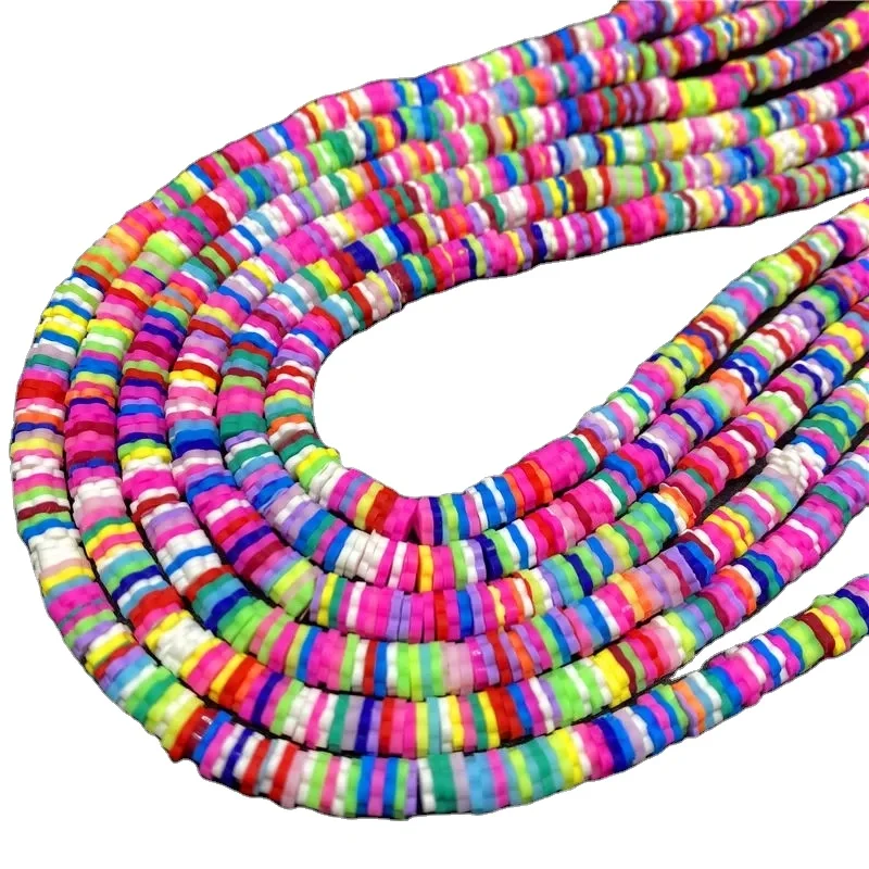 

XuQian Soft Pottery Perforated Sheet Spacer Beads for DIY Jewelry Handmade Bracelet Necklace Accessories, Picture
