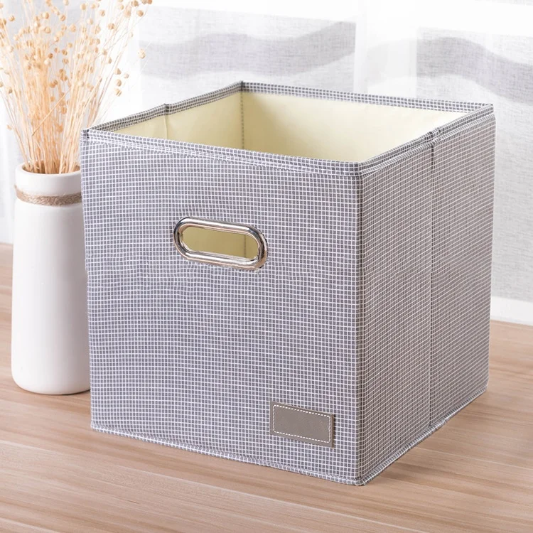 

Non Woven Fabric Cardboard Cloth Organizer Box Western Style Storage Bins for Home