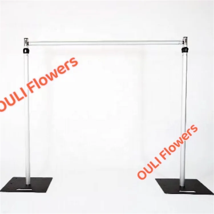 

Hot Selling B-2692 35 lbs Strong Wedding Aluminum alloy Backdrop Artificial Flower Wall Stage Adjustable Stand