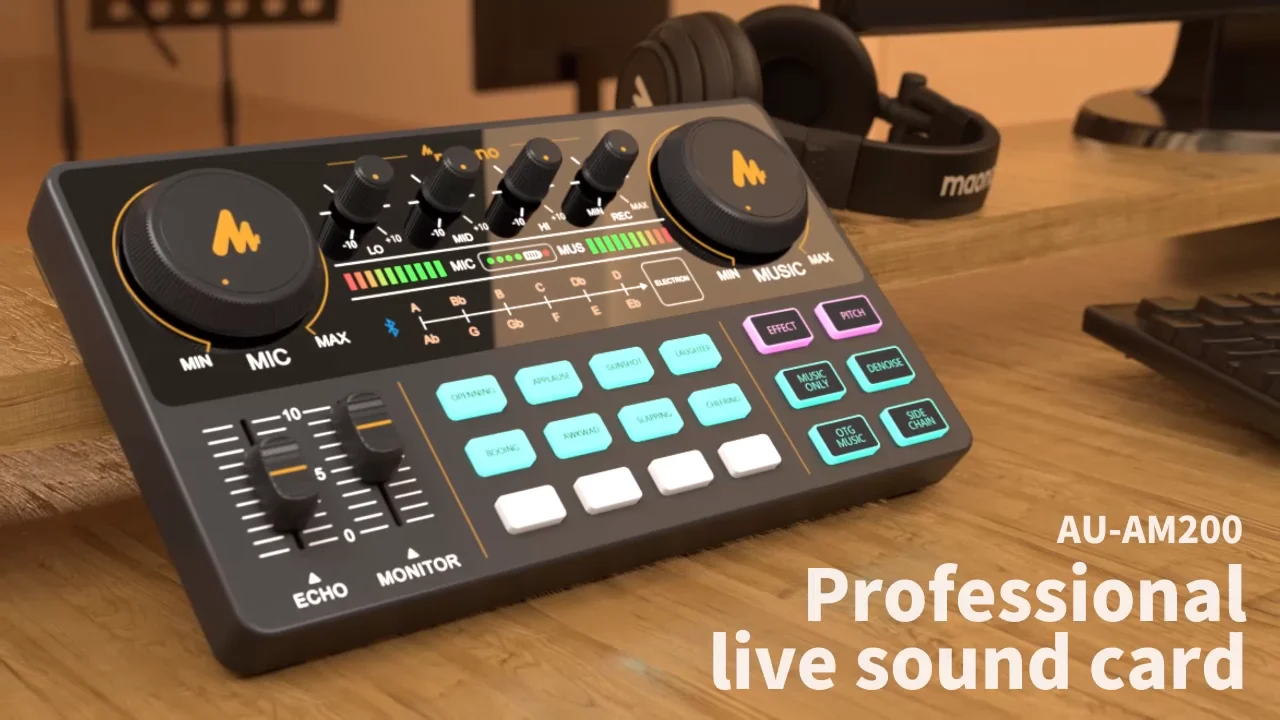 Maonocaster Live Professional Microphone With Usb Audio Interface
