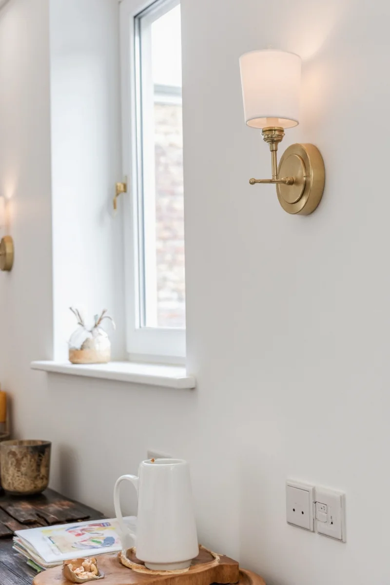 Soft Glow LED Wall Sconce in a Kitchen