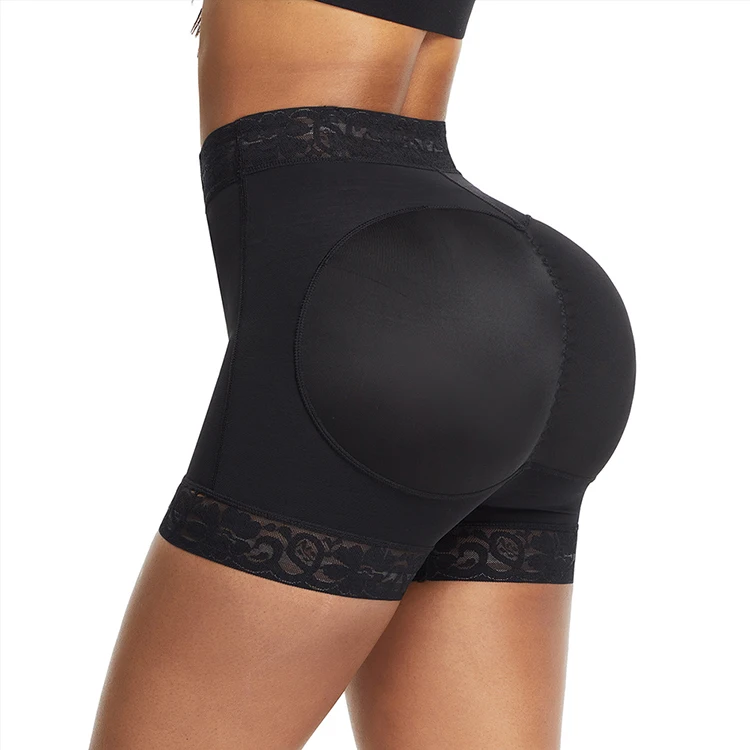 

New Listing Black Compression Elasticity High Waist Tummy Control Body Shaper Women Butt Lifter Shorts, As show