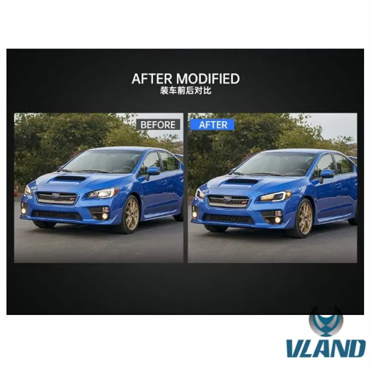 VLAND Manufacturer For Car Head Lamp For WRX LED Headlight 2015 2018 2020 For WRX Head Light Full LED With Moving Turn Signal