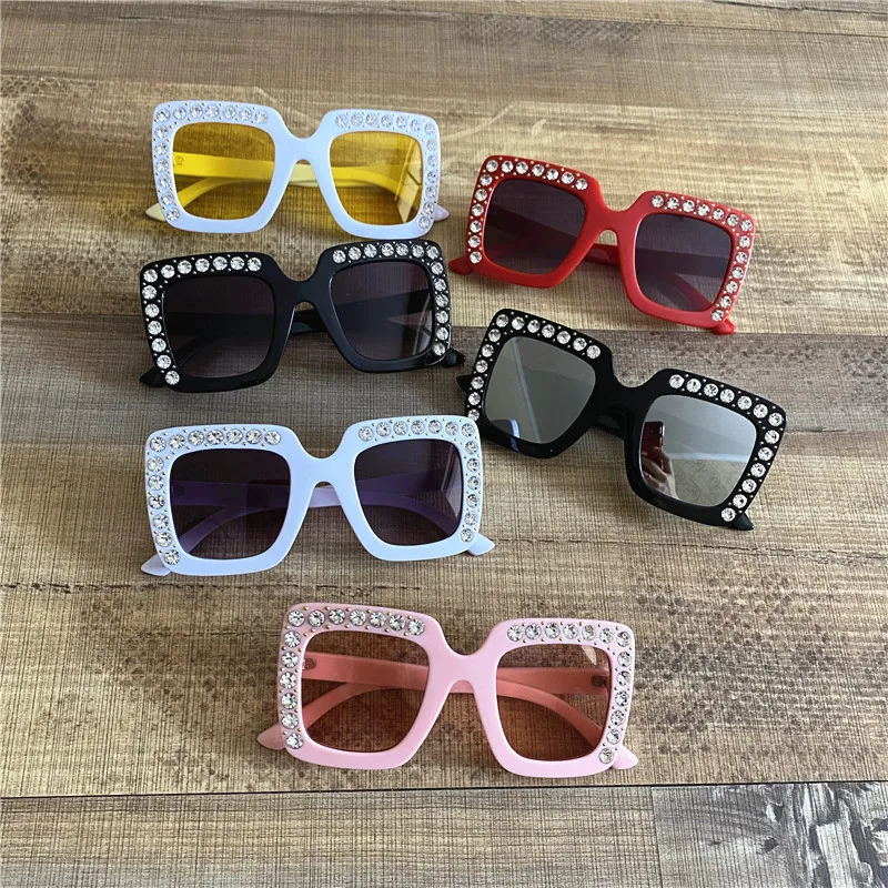 

Wholesale Children Stoned Sunglasses Kids Plastic Frame Shades