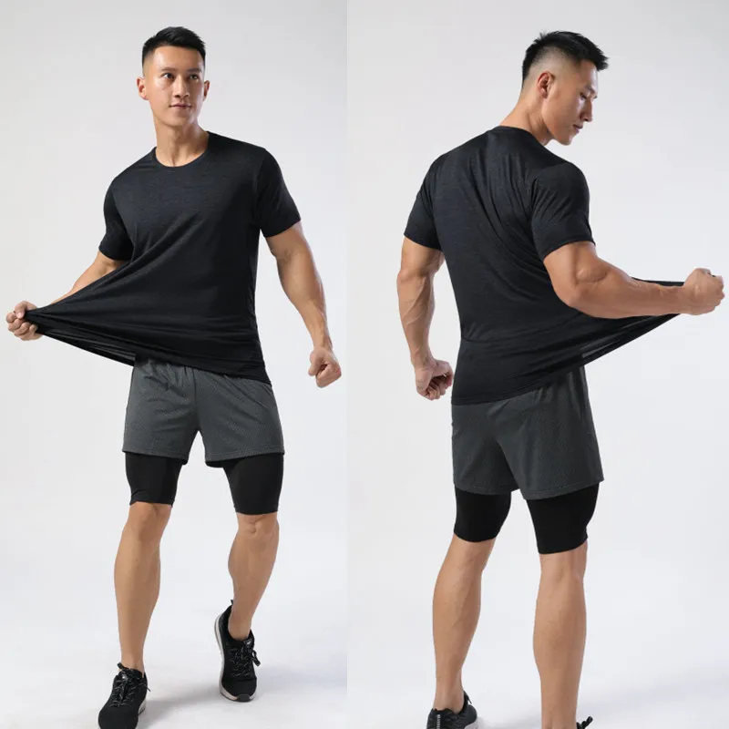 

Private Logo Quick Dry Breathable tshirts For Man Sports Apparel Fitness Gym Wear Men's t-shirts, Customized colors