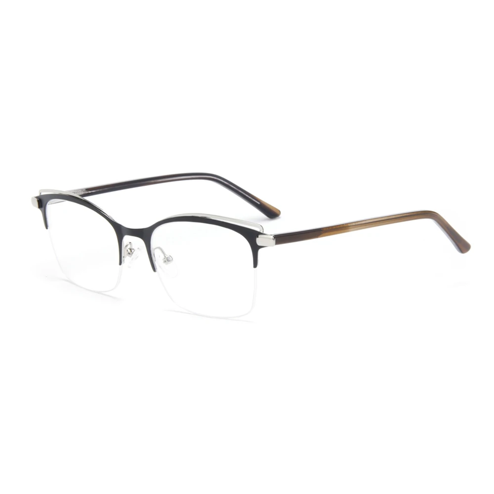 

Square Metal Optical Frame Anti Blue Light Glasses Frame Spring Leg Men Women Optical Fashion Computer Eyeglasses