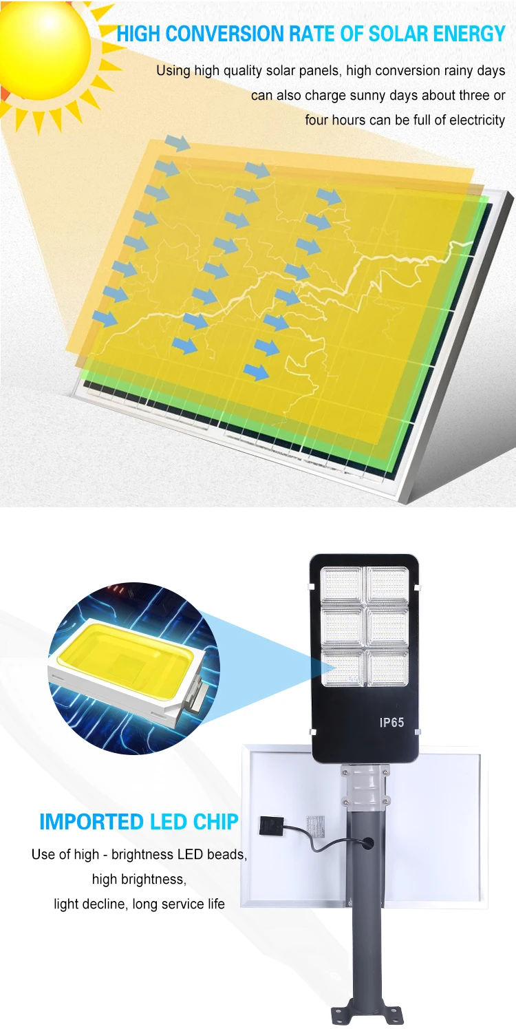 Outdoor waterproof IP65 60w 150w 200w 300w solar led street light