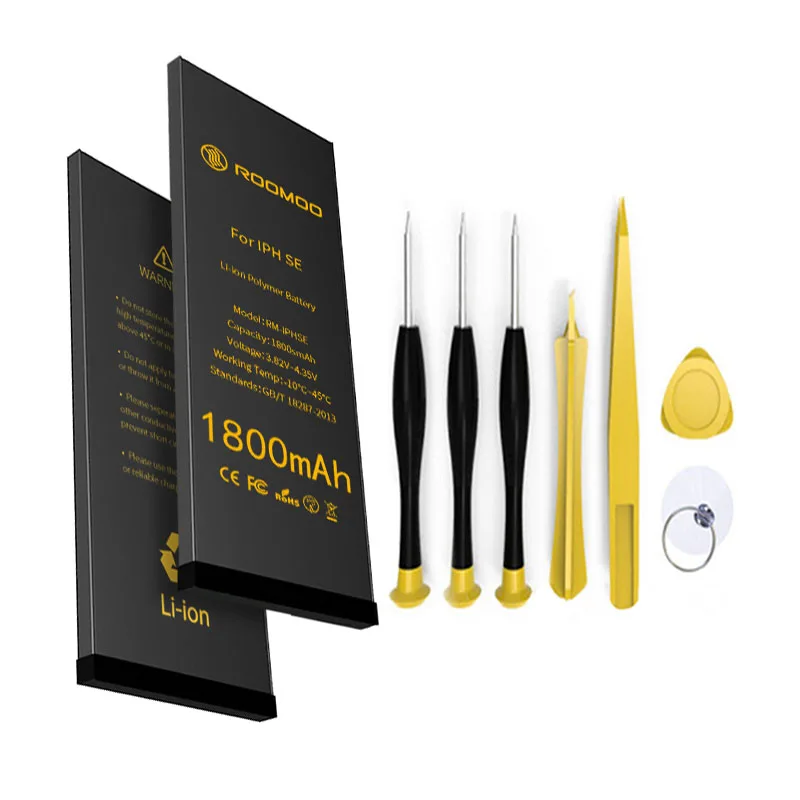 

oem original li-polymer batteries 1800mAh msds full capacity rechargeable battery for iphone SE