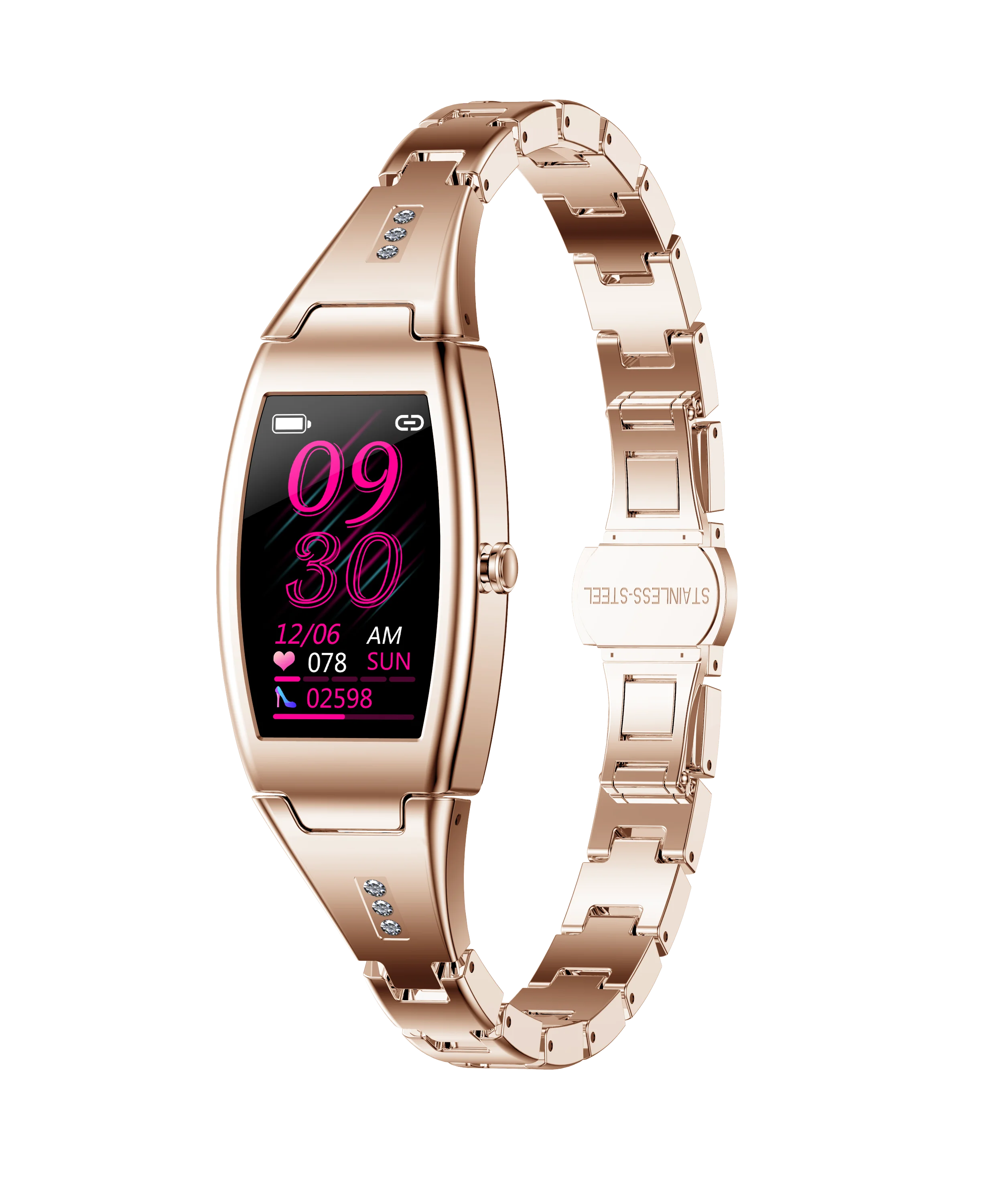 

2021 New Design Full Touch Screen Woman Smartwatch With Female body Care Blood Oxygen Smart Watch MK26