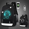 INEO Luminous Kids Trolley School Bag With Wheels High School Bag For Laptops Custom Logo