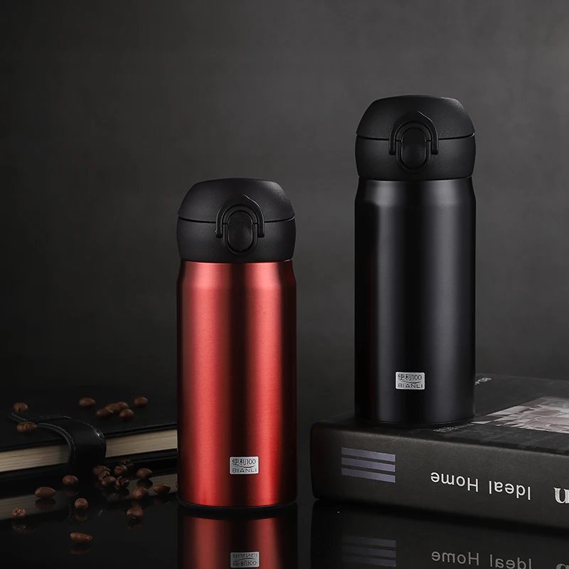 

RTS Portable Unique Healthy Camping Drinking Outdoors Double Wall Insulated Stainless Steel Water Bottle, Customizable