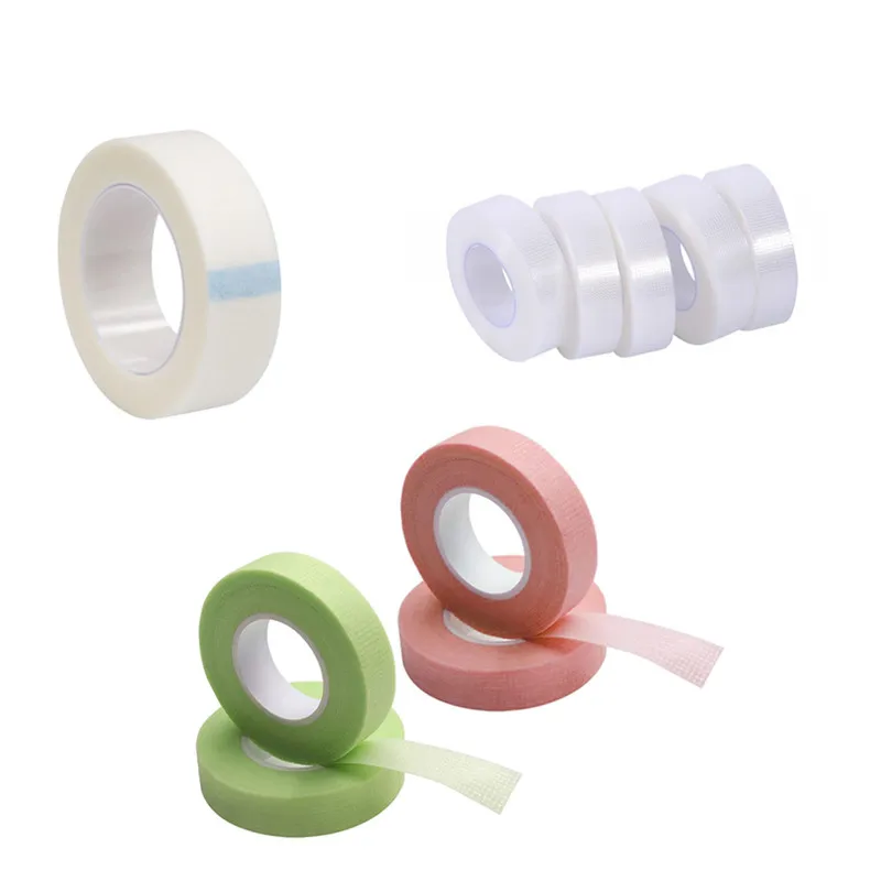 

Wholesale Medical Eyelash Extension Under Patch PE Non-woven Eyelash Tape White Pink Green, As the picture