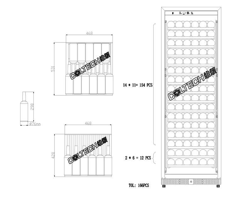 electric built in red wine cooler cabinet under counter refrigerator fridge  