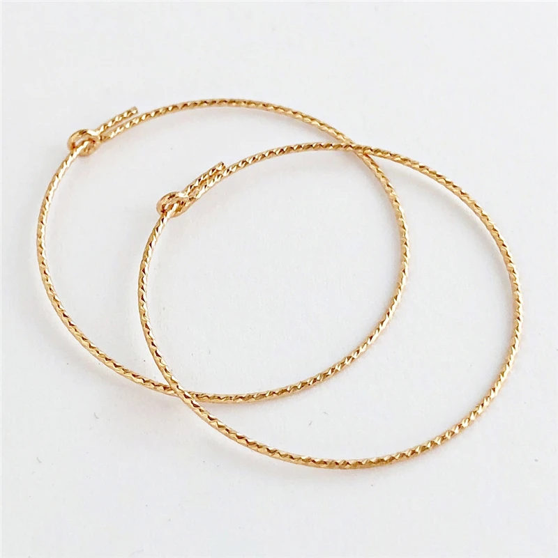 

NEW DESIGN 14K Gold Filled Jewelry Sparkle Circle Hoop Earrings