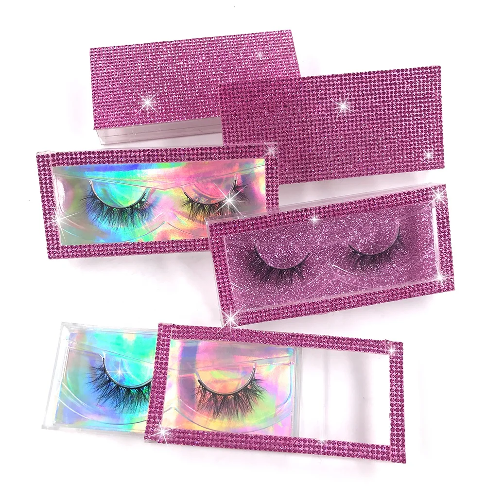 

3 pairs flower pattern 100% siberian mink fur eyelashes vendor 25mm mink eyelash packaging box dropshipping, Customized color