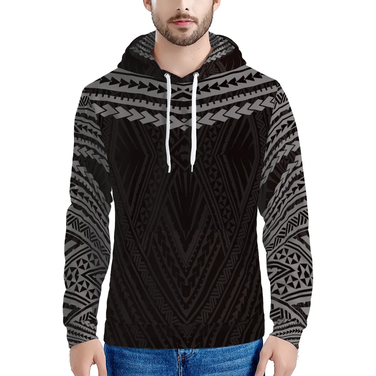 

Polynesian Samoa style Print Dropshipping Men Windproof Warm Hoodies Custom 3D Mens Plus Size Casual Hooded Sweatshirt boy tops, Customized colors