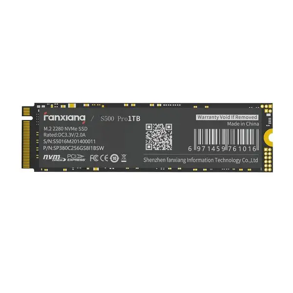 

NVMe M.2 2280 PCIe 3.0x4 256GB 512GB 1tb 2tb Solid State Drive Internal SSD for Laptop Desktop