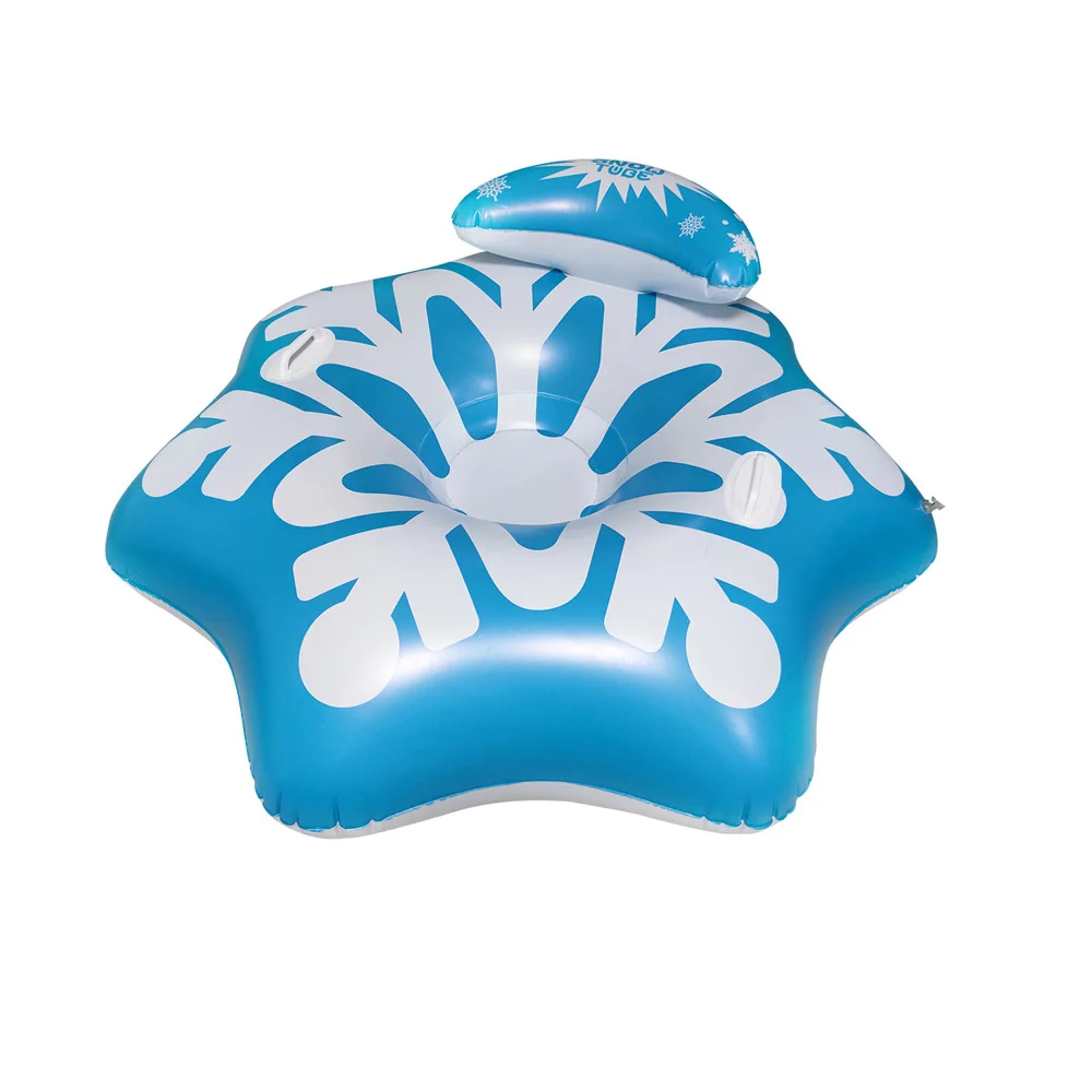 

Inflatable Ski Ring Snow Tube Inflatable Sledding Tube Floating, As picture or customized color