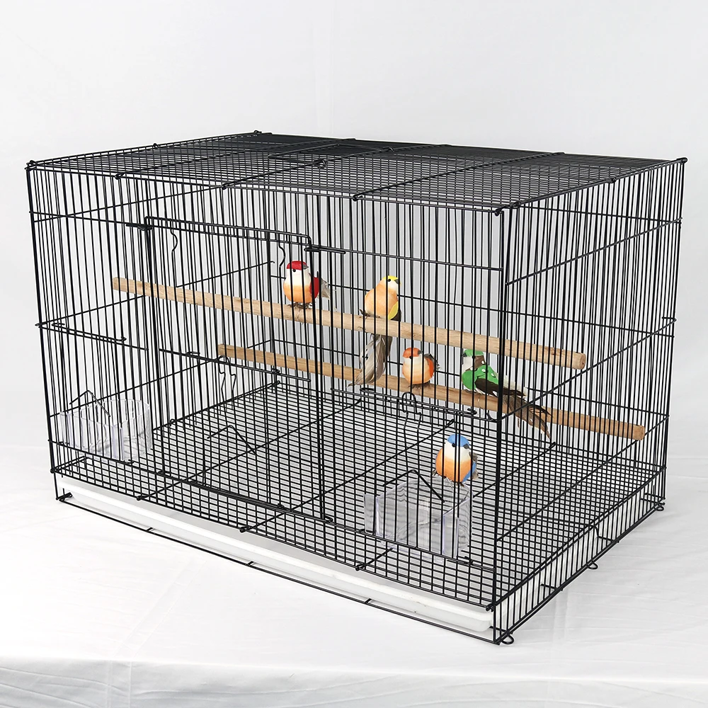 

wholesale Classic bird cage manufacturers birdcage large bird cage finches, Black/green/white