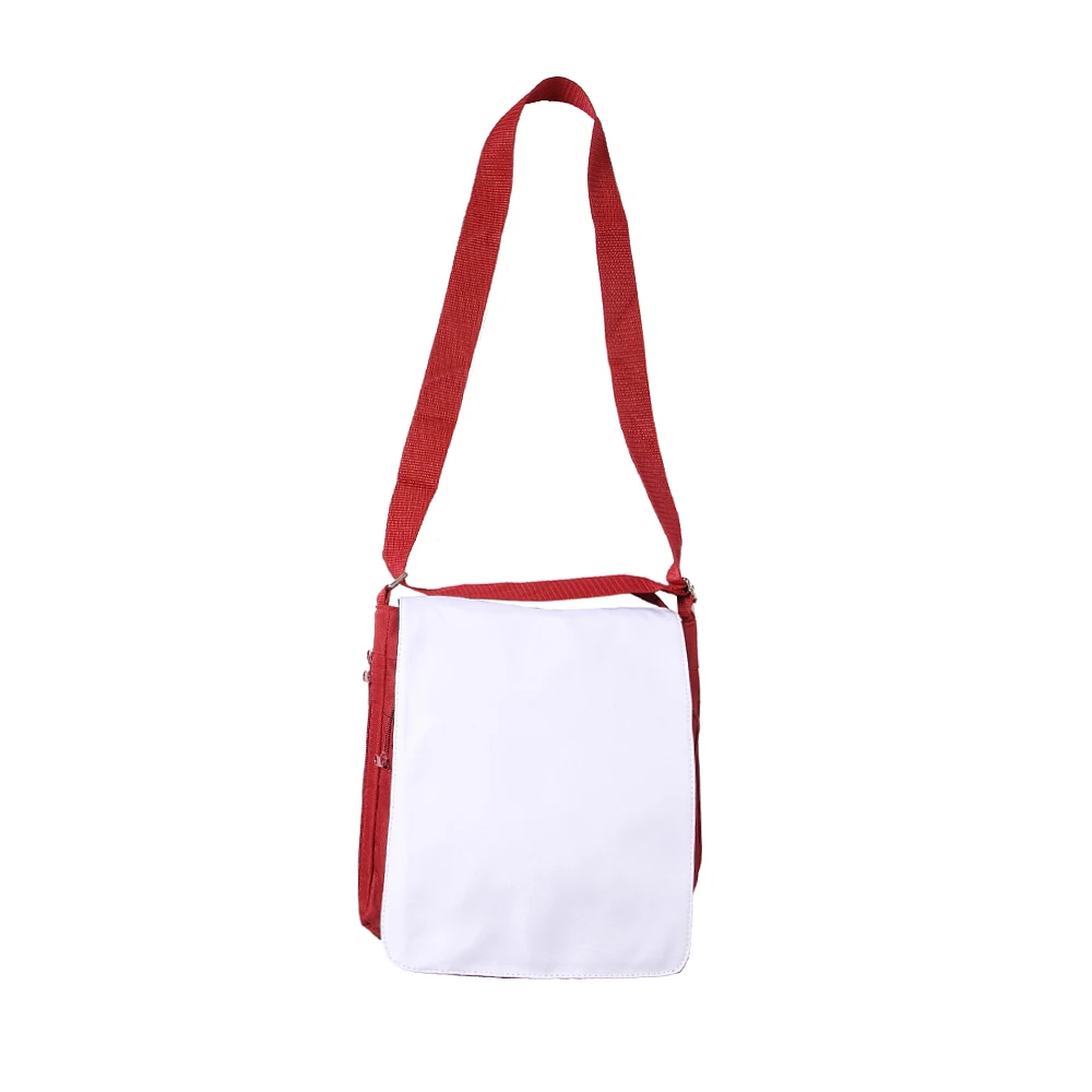 

SUBLANK customized shoulder bag school bag for kid sublimation shoulder bag medium size-Red, Black