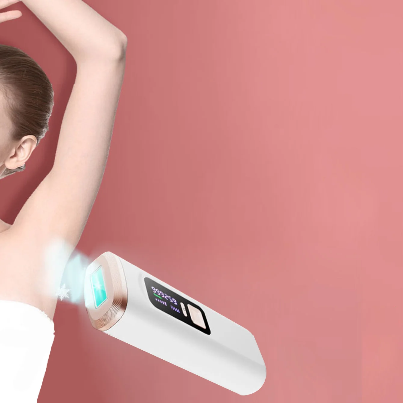 

Drop Shipping Logo Customization Portable Home Use IPL Machine Laser Hair IPL Remover, White+green
