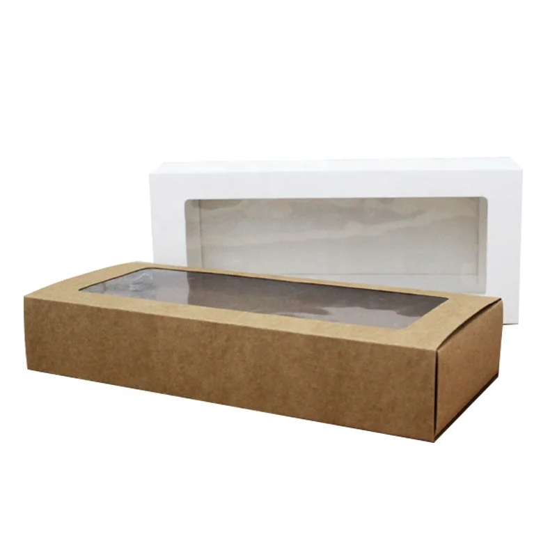 
Eco custom Printed Kraft paper box with window 