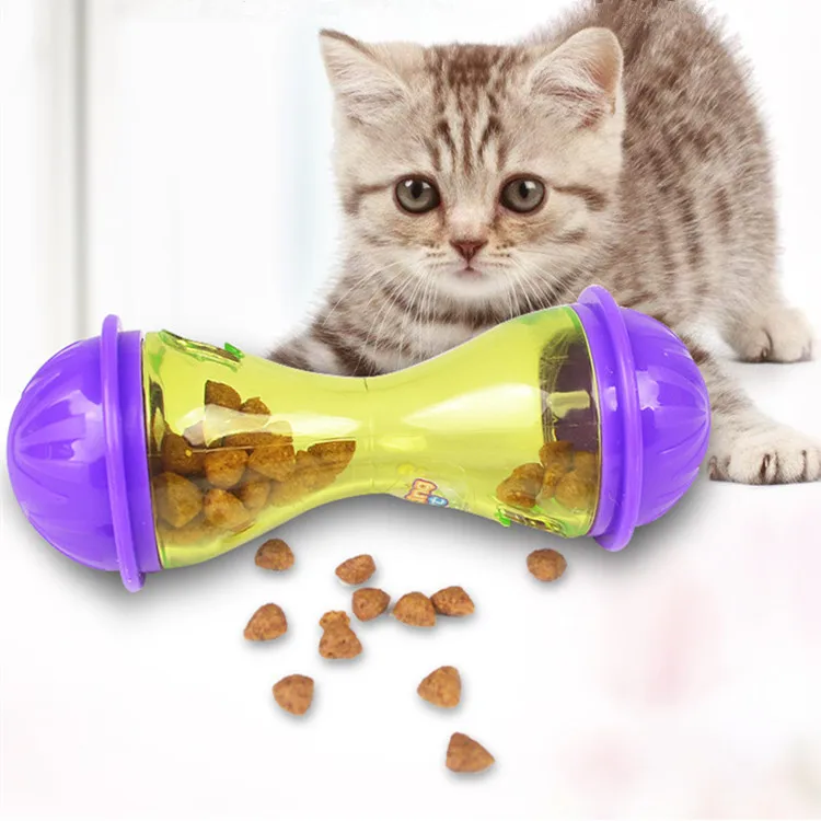 

2020 cat accessories Durable Cat leaky feeder interactive Toys Pet training Toys, Red/green