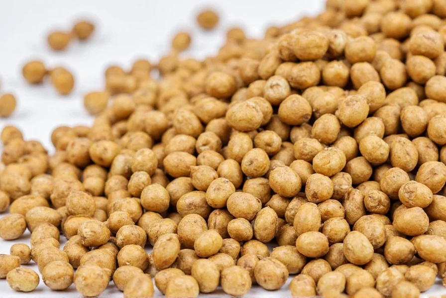 Close-up view of fenugreek seeds showing their distinctive yellow-brown color and rectangular shape on wooden background