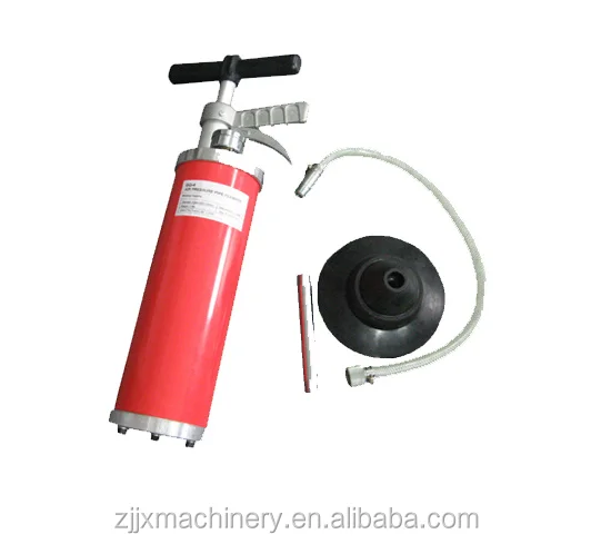 

Powerful Manual Air Power Drain Blaster sink Plunger Cleaner Pump for Toilet Bathroom, Red