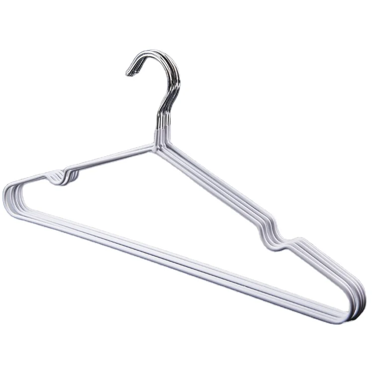 

Cheap hangers 40cm environmental protection design silver chroming metal wire hanger