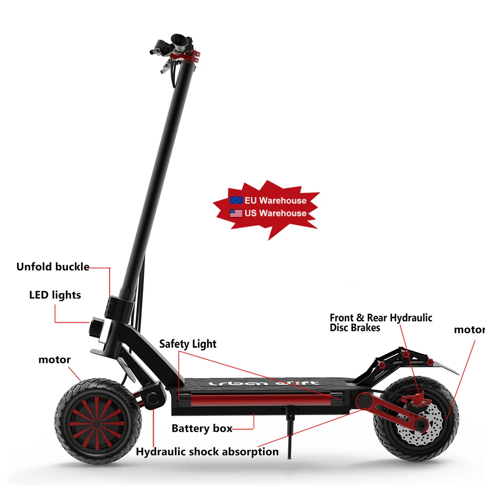 Zero 10x 3000W scooters motorcycle 52V E Scootes Fashion 1600W 2000W Electric Scooter Off road Kick Scooter Adults