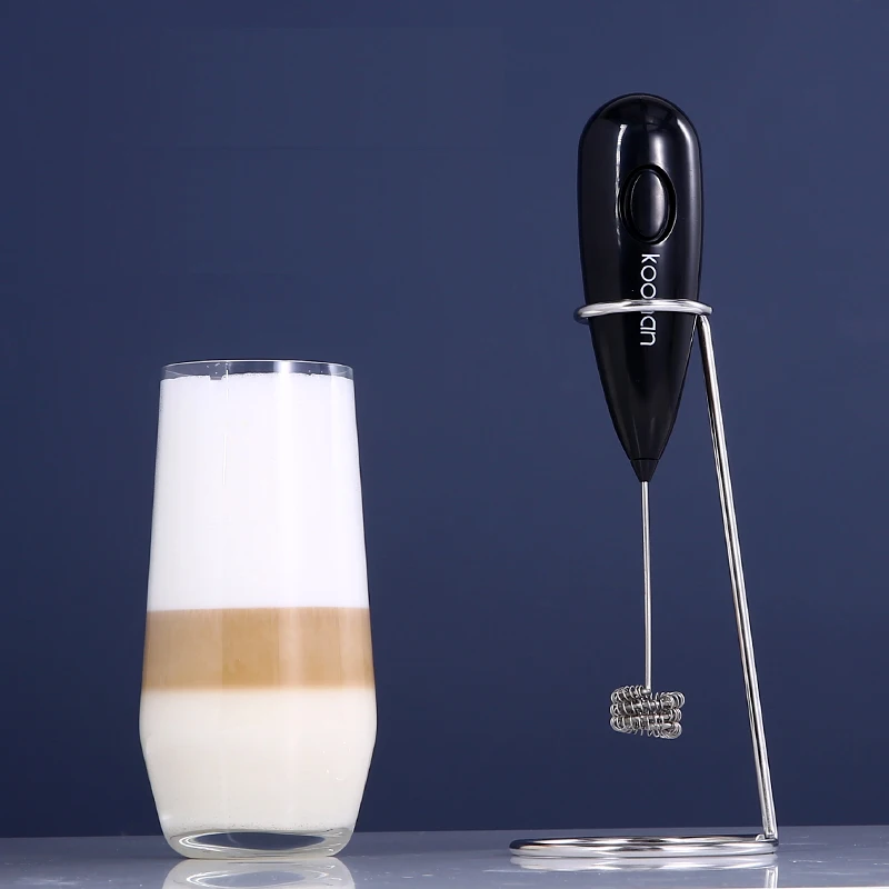 

Home Supplies 304 Stainless Steel Portable Electric Mini Coffee Foamer Egg Beater Milk Frother, Customized color