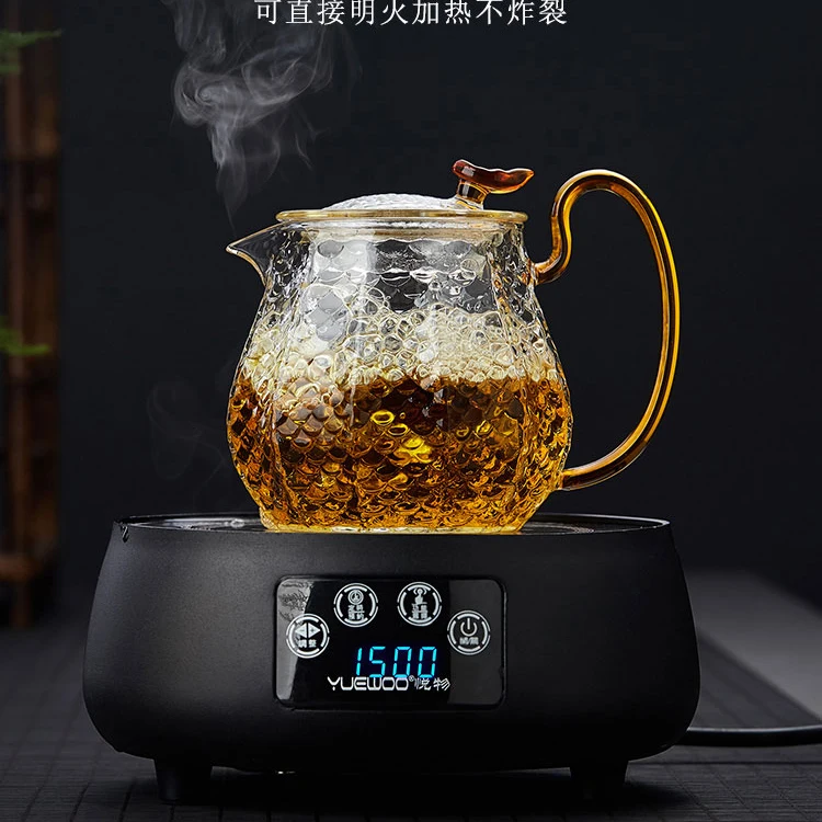 
Chinese 600ml High Borosilicate Glass Teapot With Infuser 