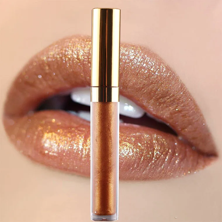 

Wholesale high quality no logo 12 colors pigmented lip gloss private label makeup