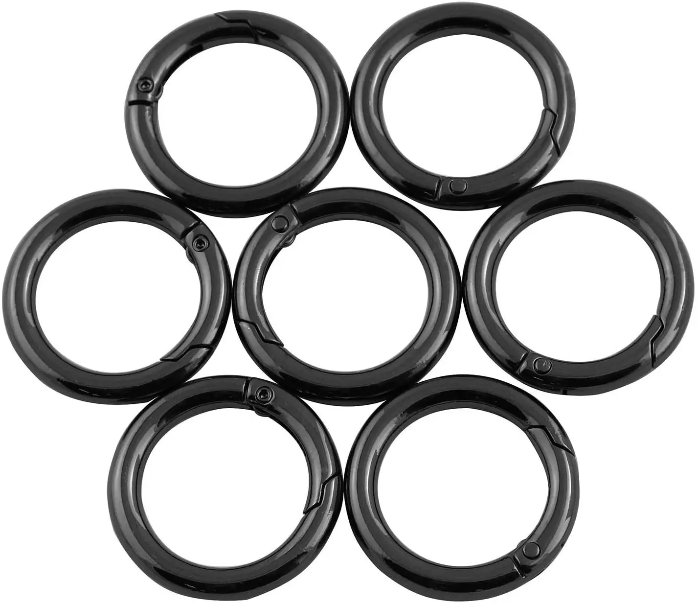 

12 Pack O-ring Nickel Plate Steel Rings Multi-purpose Metal O Ring For Handbag