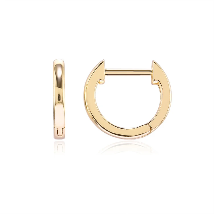 

XuQian 2021 New Design Gold Plated Huggie Hoop Earrings for Ladis and Girl