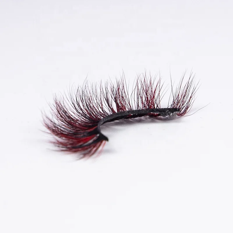 

XC colorful 3D mink false eyelashes, Black