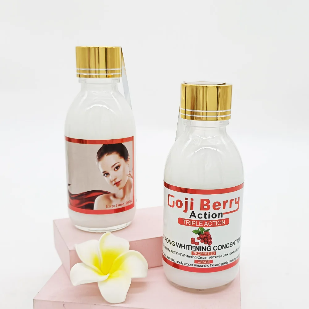 

Goji Berry Action Whitening Cream Removing Dark Spots Natural Body Skin Care Serum Product With Vitamin And Collagen 100ML