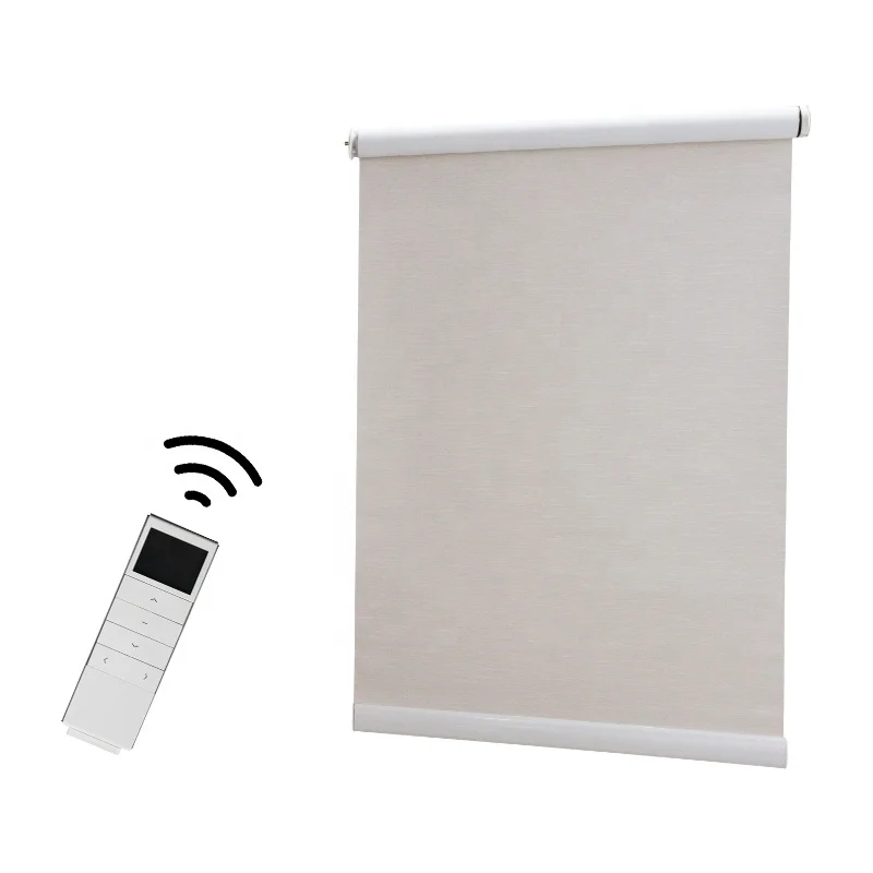 

American reasonable price Fancy 100% Polyester Fabric for Living room motorized roller blind, Customer's request