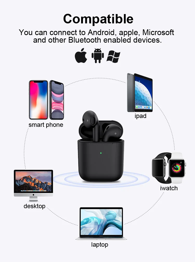 2020 New model Bluetooth 5.0 promotional earphone wireless earbuds smart sensor touch control airpoding tws i28 headphones - ANKUX.COM