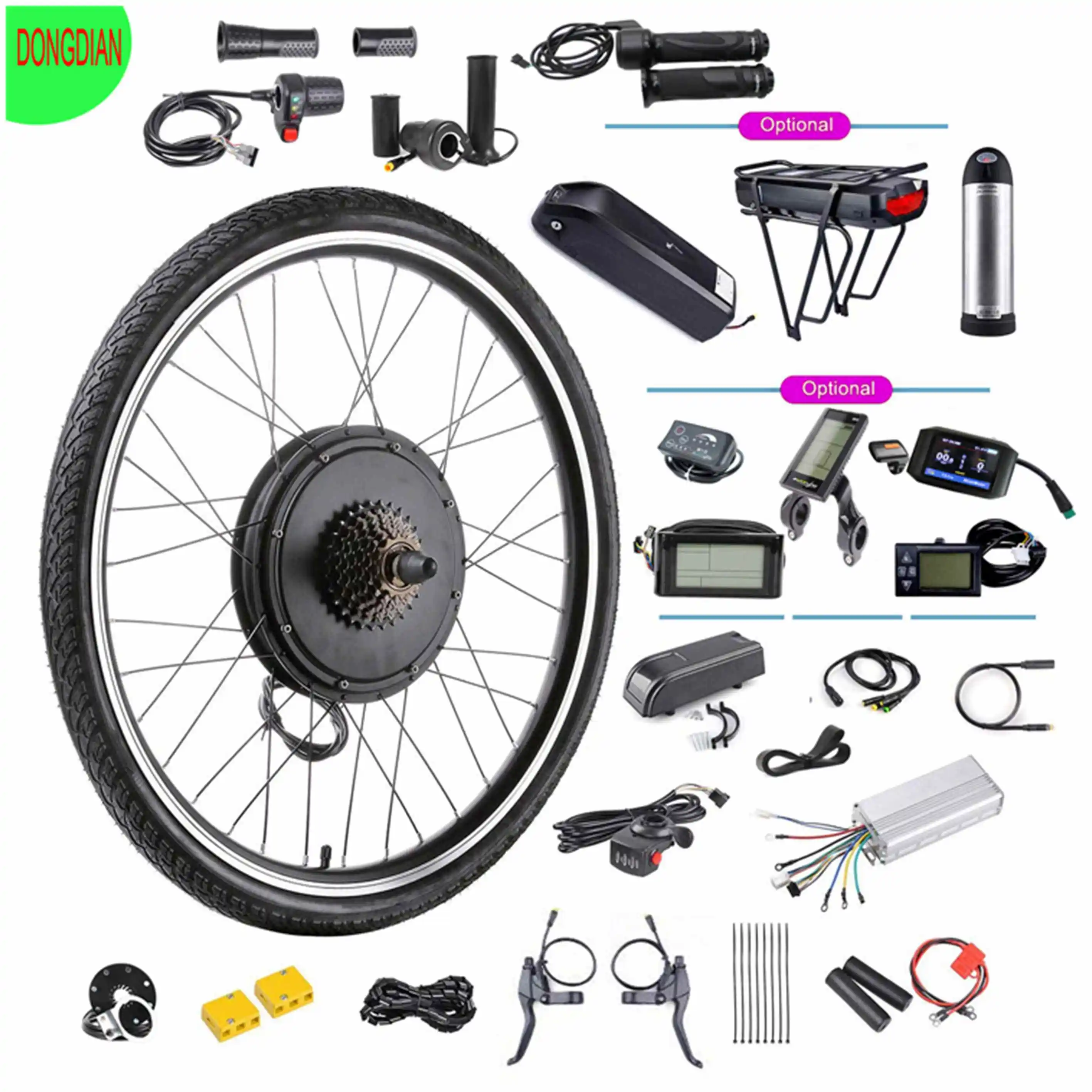 

Front Or Rear Hub Motor Kit With Battery 48V Ebike Kit 1000W Electric Bicycle Kit De Bicicleta Electrica
