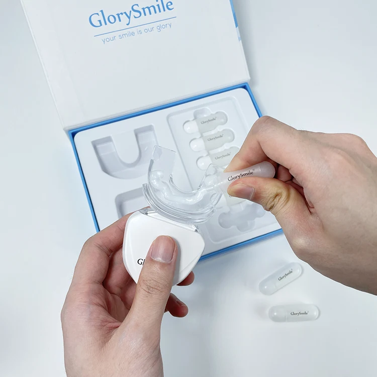 

GlorySmile Professional Teeth Whitening Kits Private Label Wireless 6LED 10Mins Timer Custom Logo