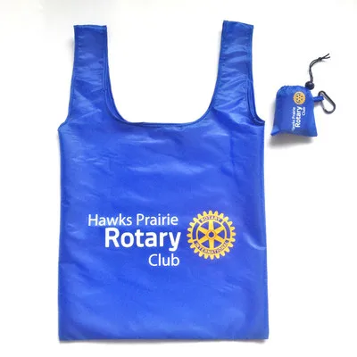 

100% recycled RPET reusable washable storage full printing polyester foldable shopping bag