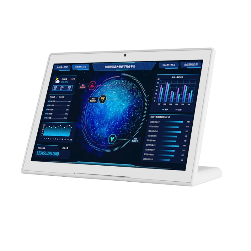 L shape Tablet 7 inch Android 6.0 Feedback Kiosk IPS Screen with Touch Wifi RJ45
