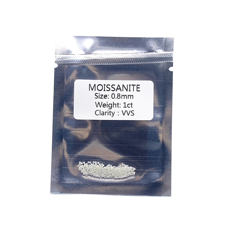 

Top quality 0.8-2.9mm moissanite diamond wholesale price per carat DEF color GRA loose white moissanite