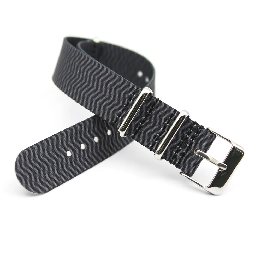 

Custom Nato Strap 18mm 20mm 22mm Wavy Printed Nylon Watch Band