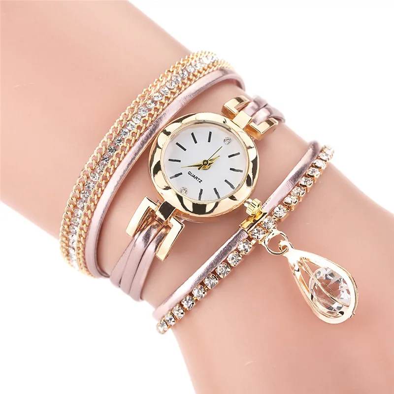 

WJ-9464 Small Contracted Dial Temperament Crystal Pendant Female Watch Foreign Trade Hot Selling Women's Bracelets Wristwatches, Mix