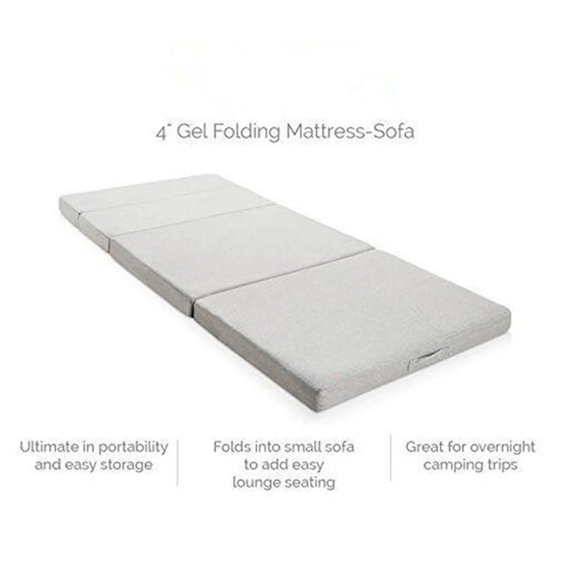 4 Inch Memory Foam Folding Mattress And Sofa Guest Sofa Z Bed Sleeping