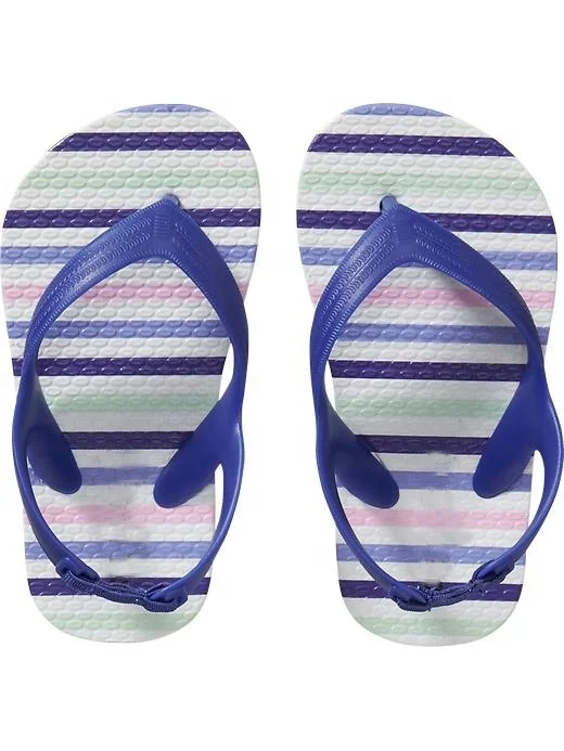 
Children Rubber Slippers Custom Printed Flip Flops 